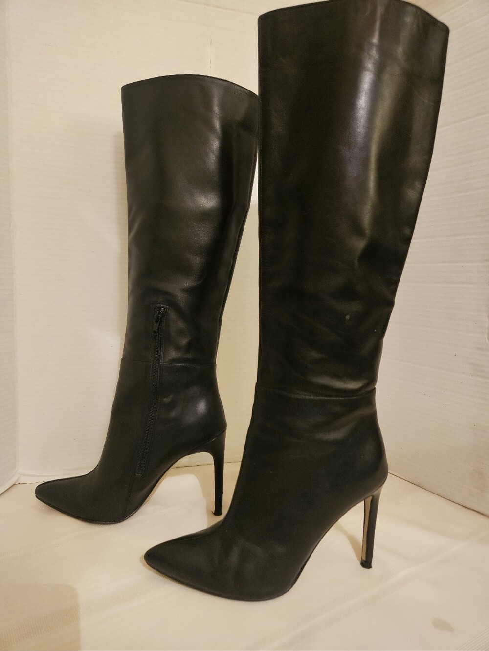 Guess Black Over-the-Knee Pointed Toe Stiletto Boots